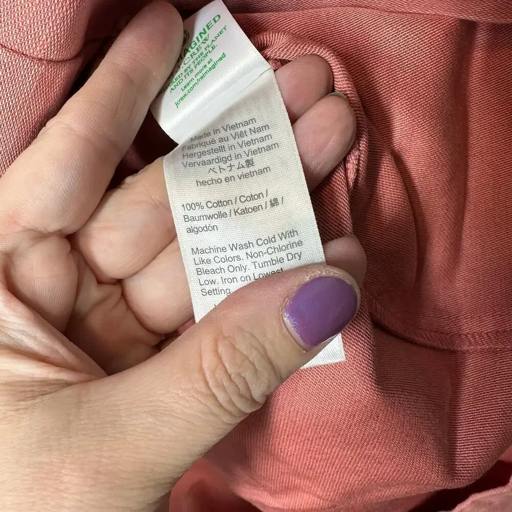 J.Crew Tie Waist Pull On Skirt in Weathered Rose